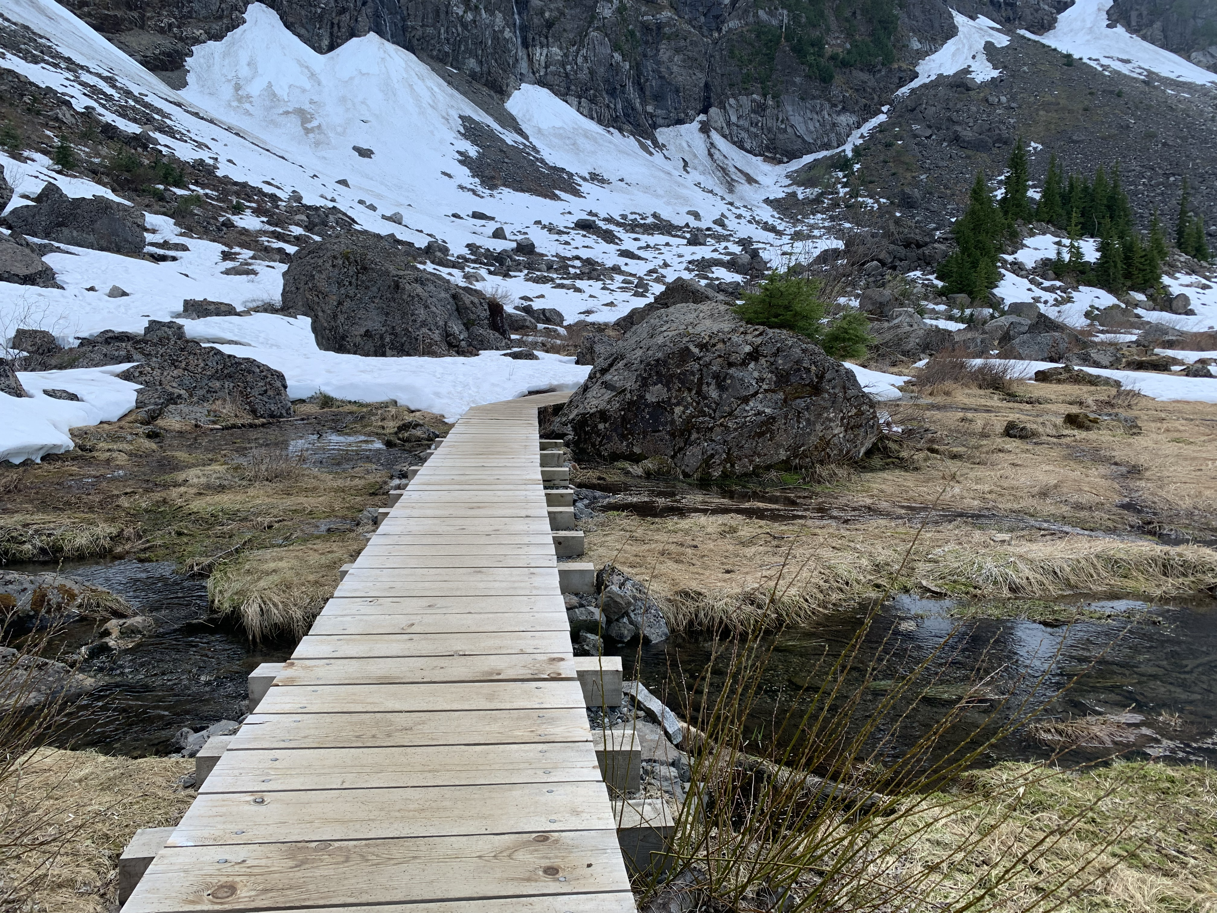 Mountain Lake Hiking View