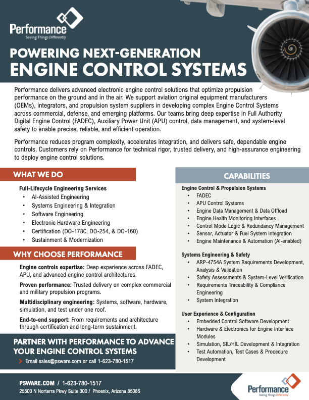 Engine Control One Page